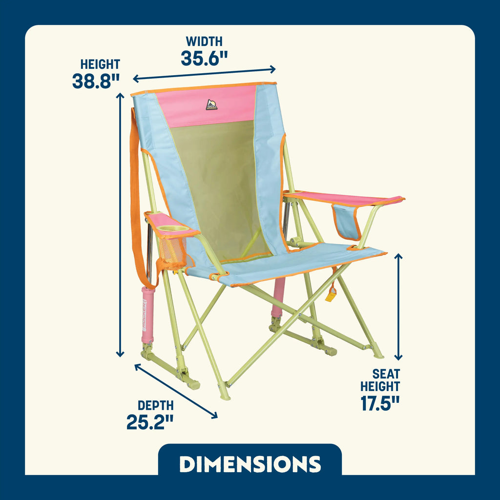 Heavy Duty Comfort Pro Rocker - Outdoor Rocking Chairs with Dynamic Comfort Edge Detail