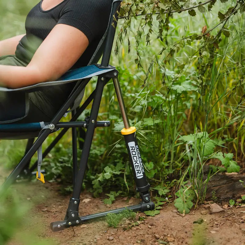 Foldable Kickback Rocker - Camp Rocker Chair for Fishing & Beach Trips Detail