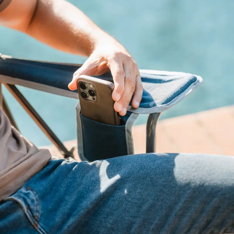 Foldable Kickback Rocker - Camp Rocker Chair for Fishing & Beach Trips Detail