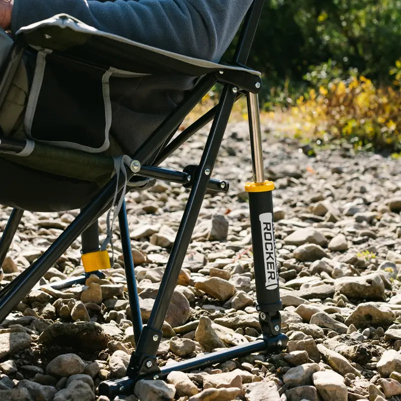 Foldable Kickback Rocker - Camp Rocker Chair for Fishing & Beach Trips Detail