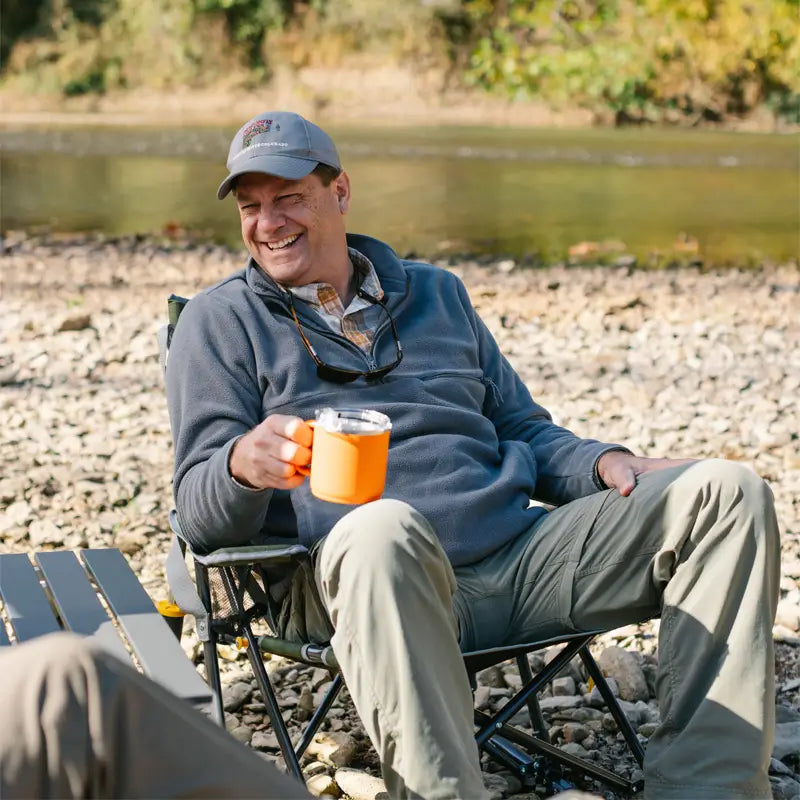 Foldable Kickback Rocker - Camp Rocker Chair for Fishing & Beach Trips Detail