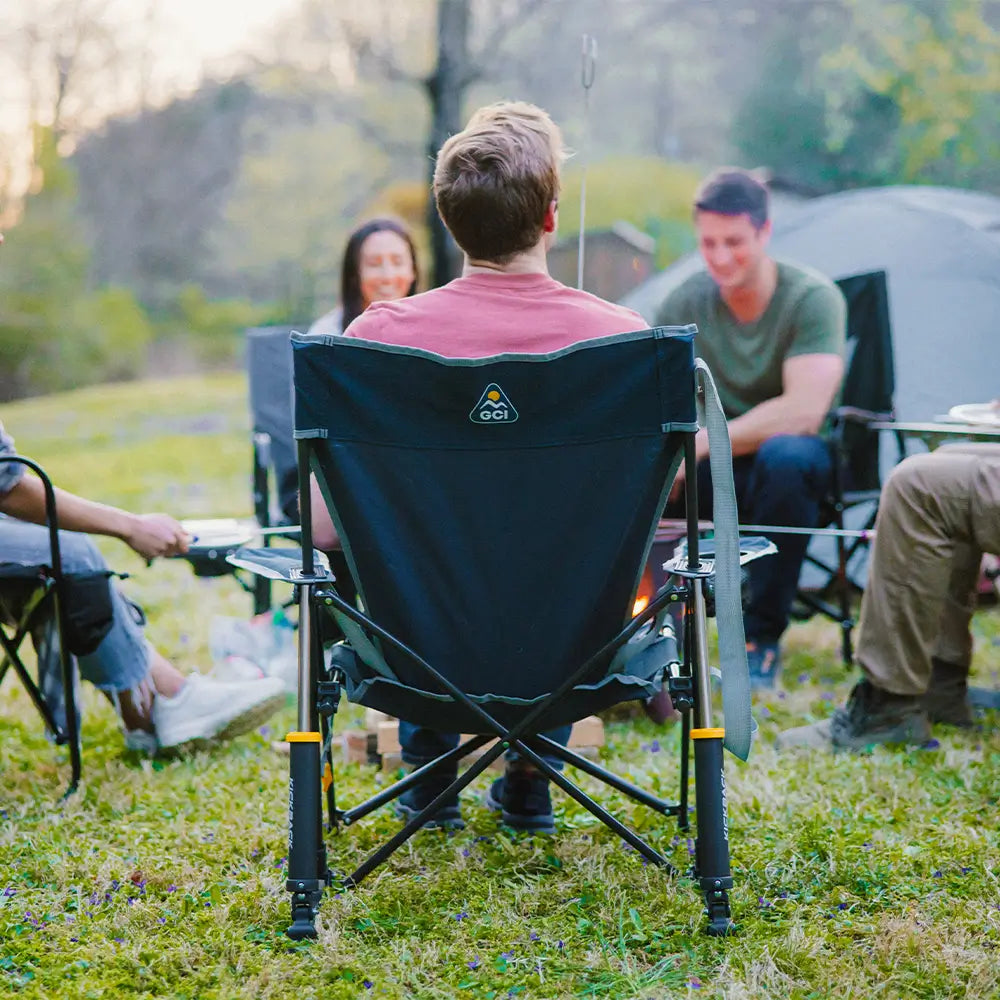 Foldable Kickback Rocker - Camp Rocker Chair for Fishing & Beach Trips Detail