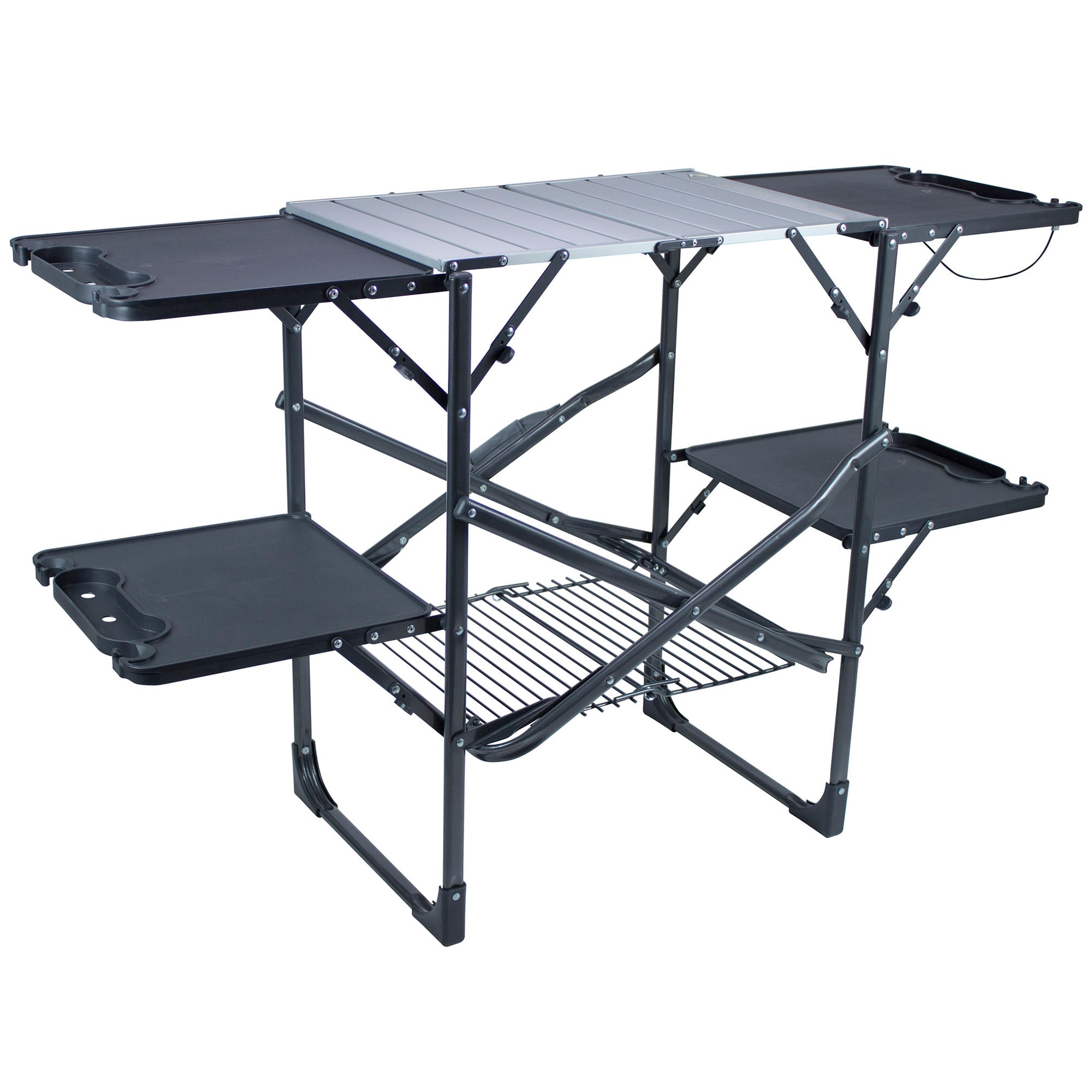 Compact Slim-Fold Cook Station - Portable Camp Kitchen Table Counter - Default Title