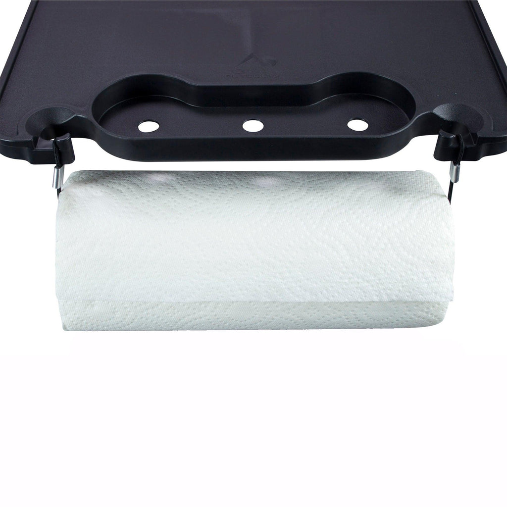 Heavy Duty Master Cook Station - Folding Camping Table with Storage Shelves Detail