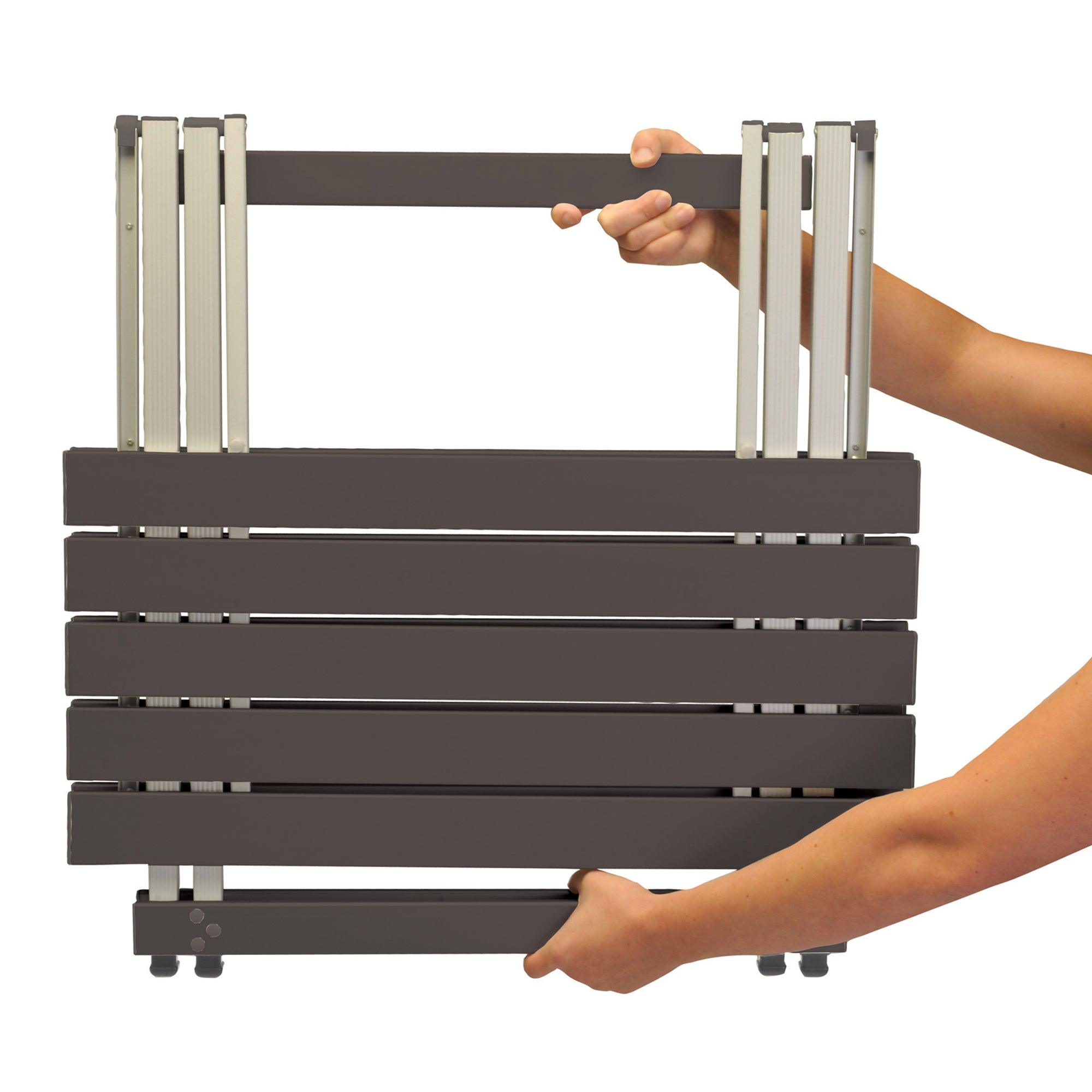 Portable Outdoor Compact Camp Table 25 - Heavy Duty Aluminum Folding Picnic Table Detail