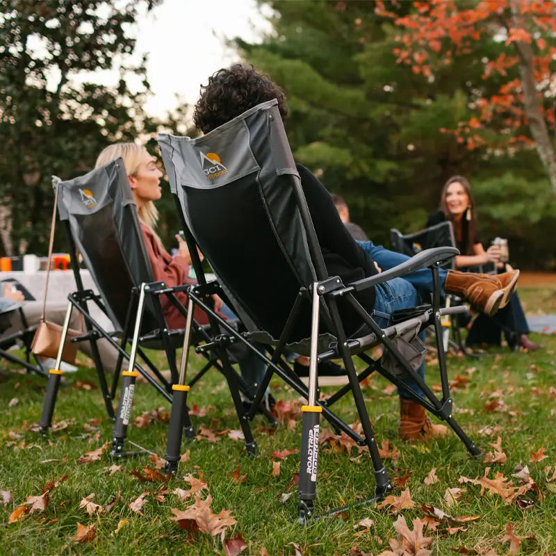 Ergonomic Portable RoadTrip Rocker - Rocker Chair for Camping & Lawns Detail