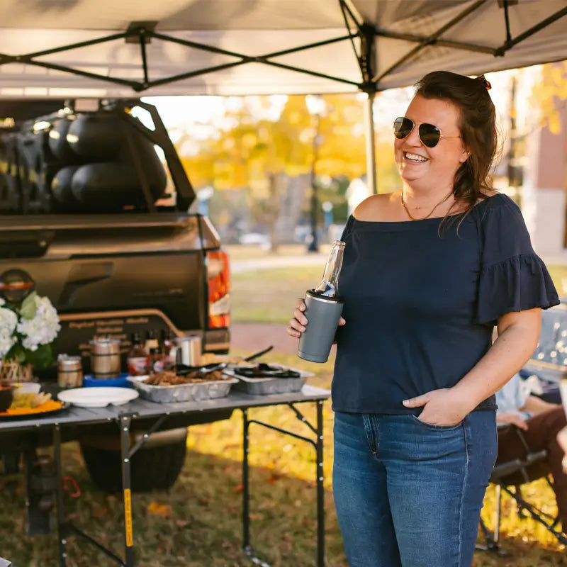 Heavy Duty Slim-Fold Table XL - Portable Camp Kitchen Table Counter Detail