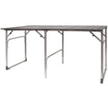 Heavy Duty Slim-Fold Table - Portable Camp Kitchen Table Counter - Default Title
