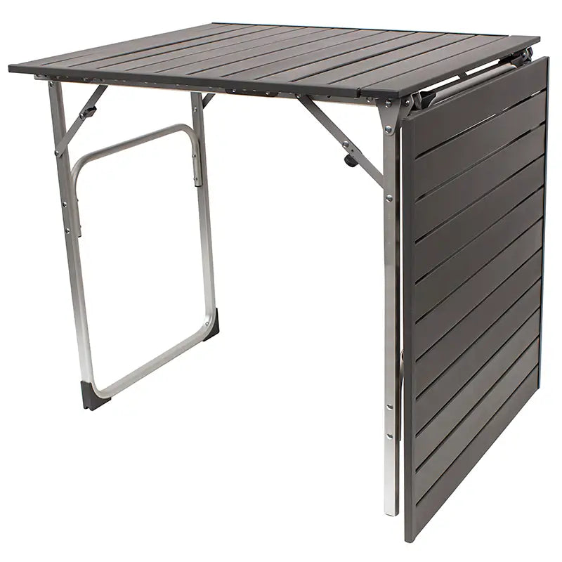 Heavy Duty Slim-Fold Table - Portable Camp Kitchen Table Counter Detail