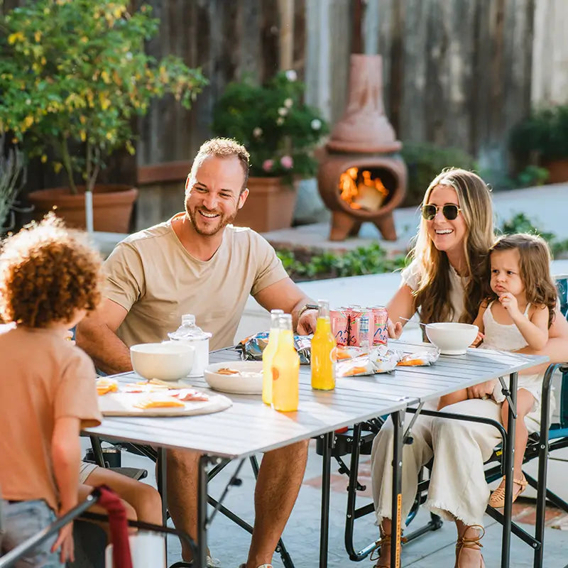 Heavy Duty Slim-Fold Table XL - Portable Camp Kitchen Table Counter Detail