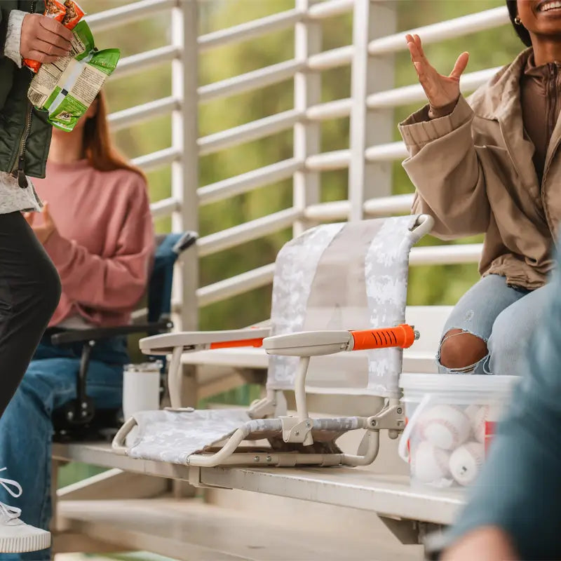 Ultra-Comfortable Stadium Rock-Cliner - Folding Rocking Chair - Perfect for Tailgating Detail