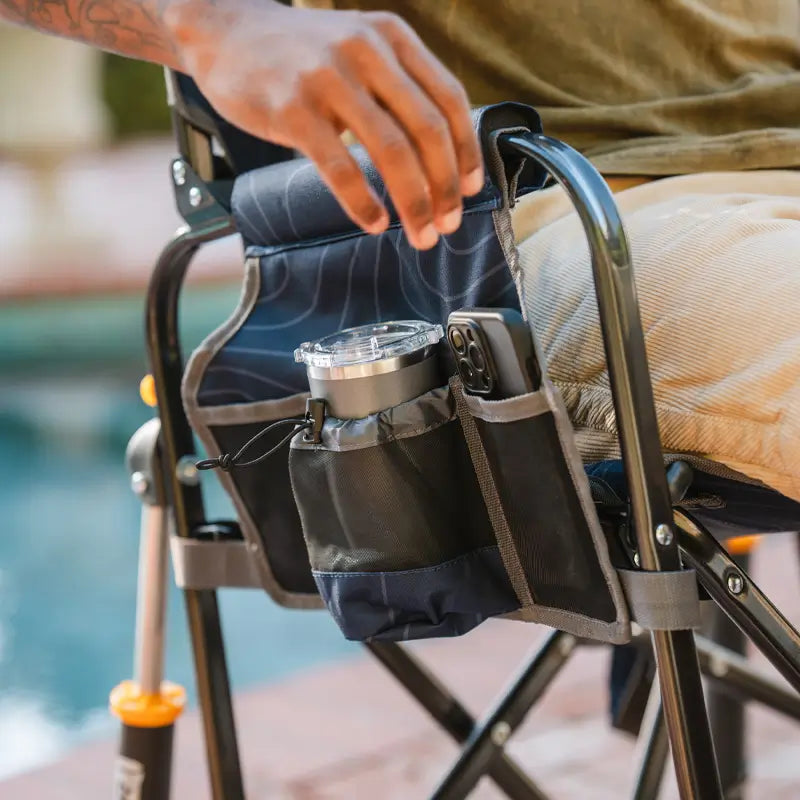Premium All-Weather Stowaway Rocker - Folding Rocking Chair - Perfect for Tailgating Detail