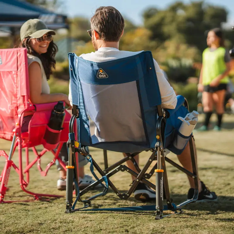 Premium All-Weather Stowaway Rocker - Folding Rocking Chair - Perfect for Tailgating Detail