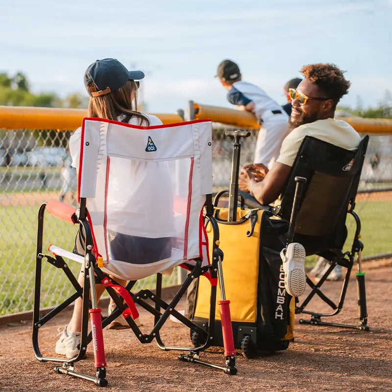 Premium All-Weather Stowaway Rocker - Folding Rocking Chair - Perfect for Tailgating Detail
