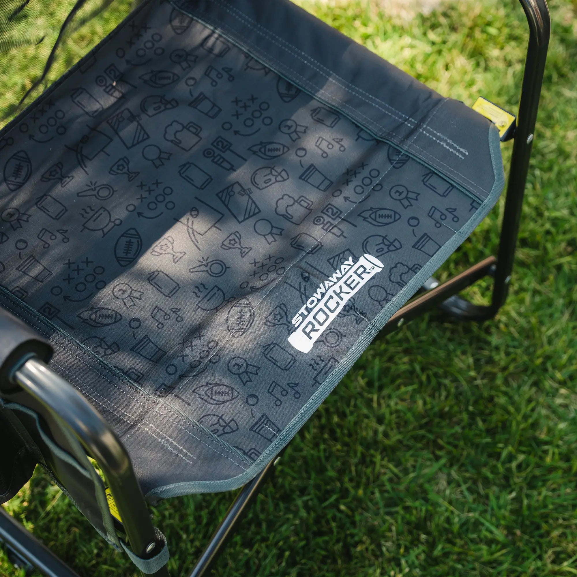 Premium All-Weather Stowaway Rocker - Folding Rocking Chair - Perfect for Tailgating Detail