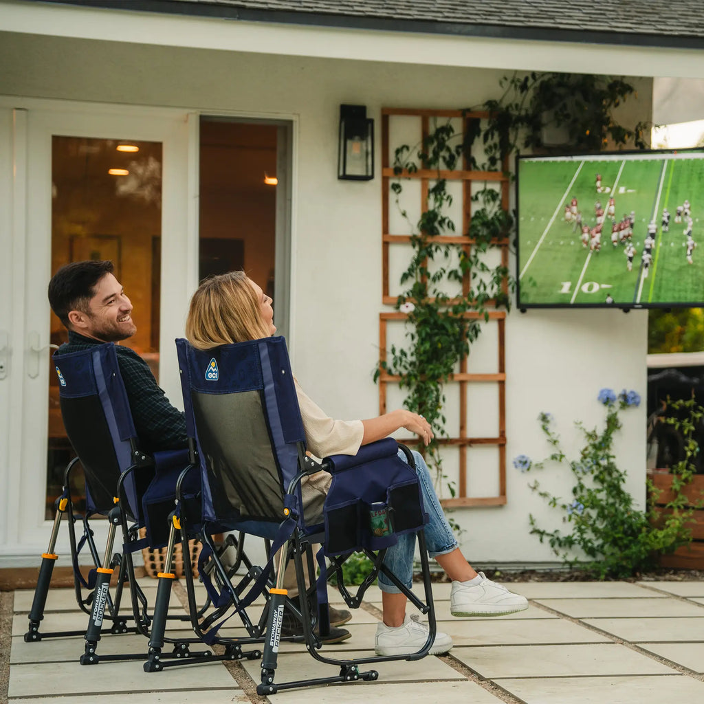 Premium All-Weather Stowaway Rocker - Folding Rocking Chair - Perfect for Tailgating Detail