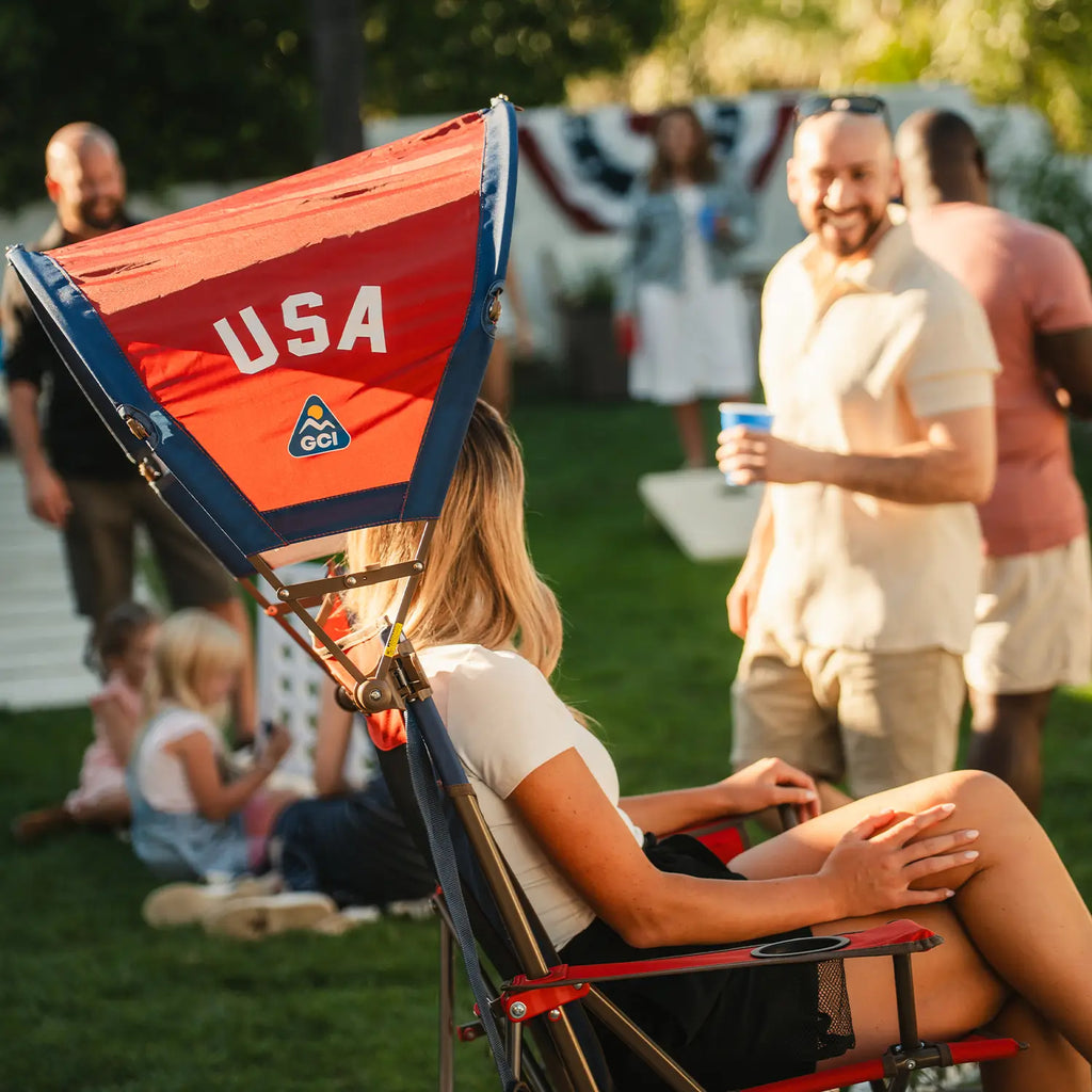 Heavy Duty SunShade Accessory - USA Anniversary Deluxe - Pop-Up Outdoor Sun Shelter - UV400 Protection Detail