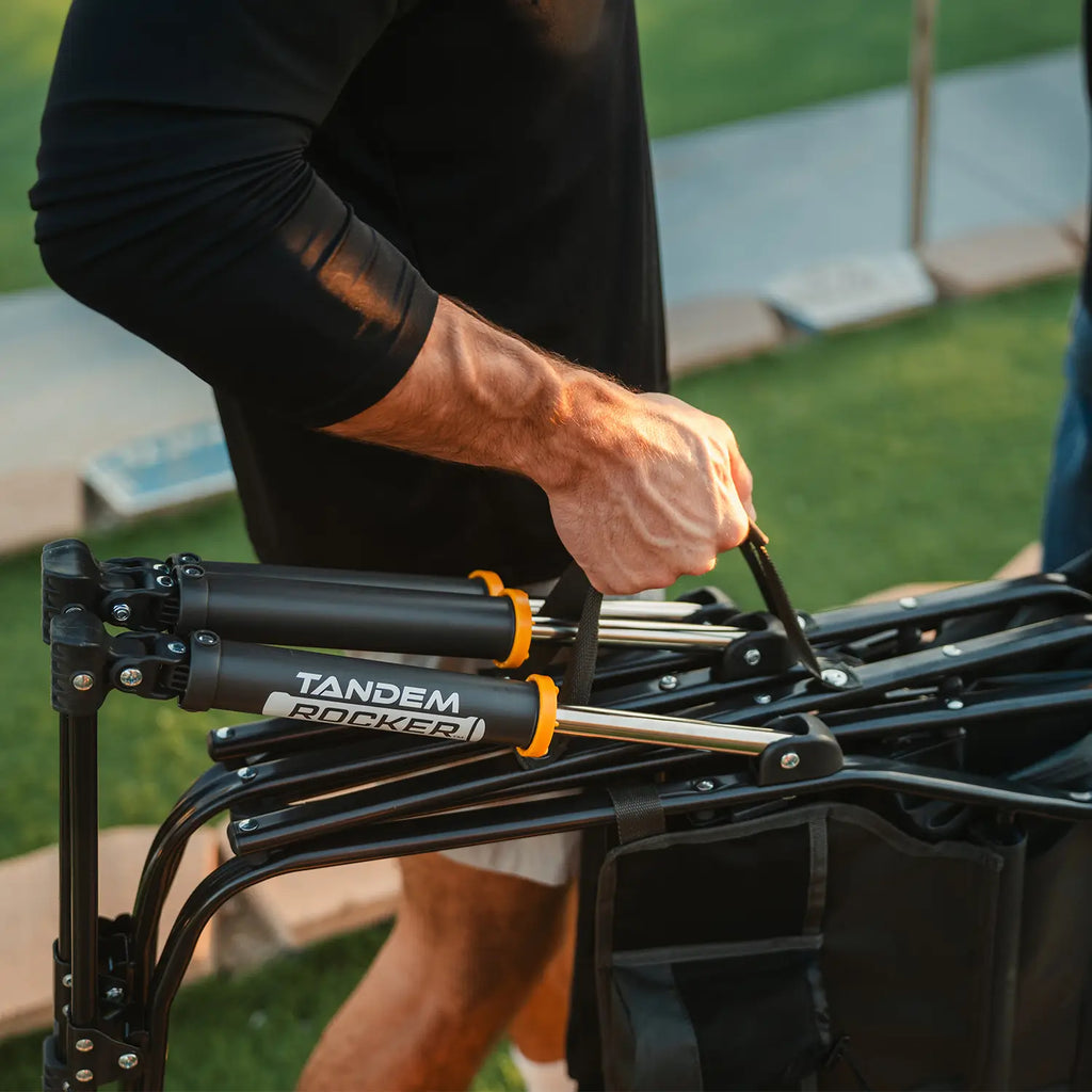 Ultra-Comfortable Tandem Rocker - Camp Rocker Chair for Fishing & Beach Trips Detail