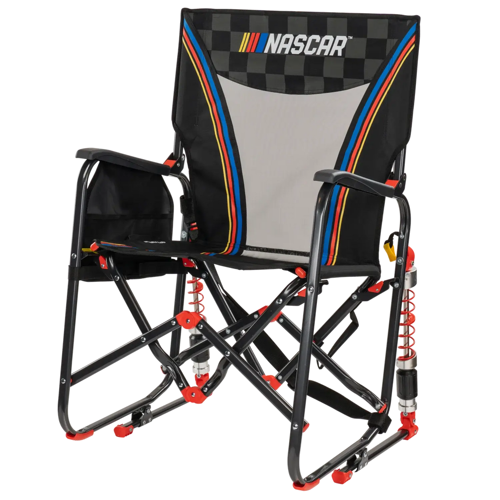 Premium All-Weather Adjustable Rocker - NASCAR - Outdoor Rocking Chairs with Dynamic Comfort Edge Detail