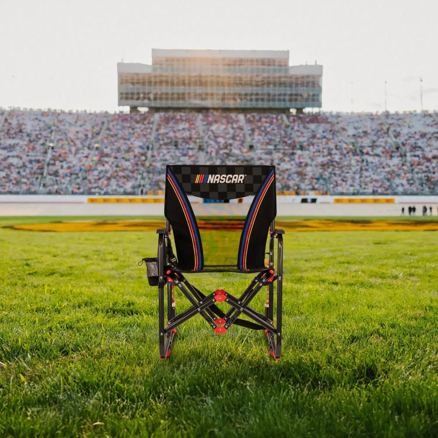 Premium All-Weather Adjustable Rocker - NASCAR - Outdoor Rocking Chairs with Dynamic Comfort Edge Detail