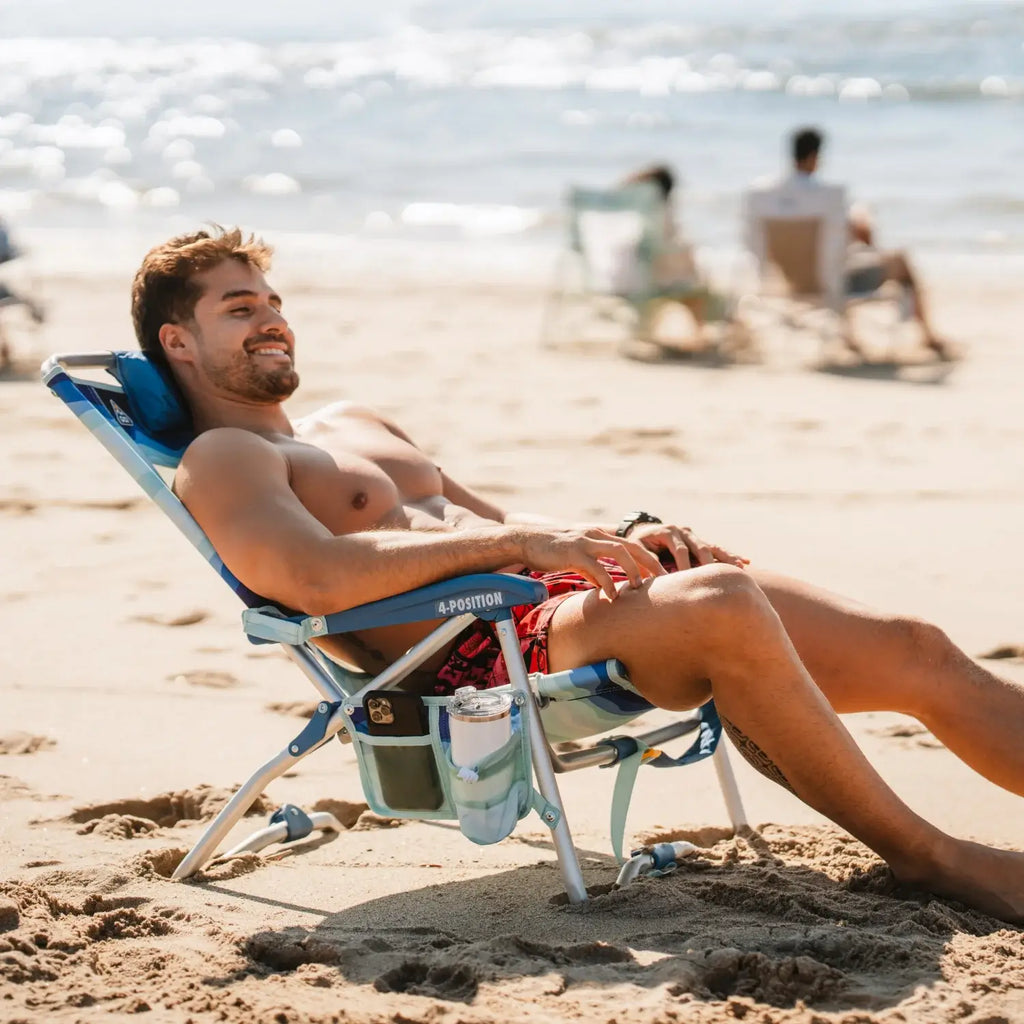Ergonomic Portable Bi-Fold Beach Chair - Folding Rocking Chair - Perfect for Tailgating Detail