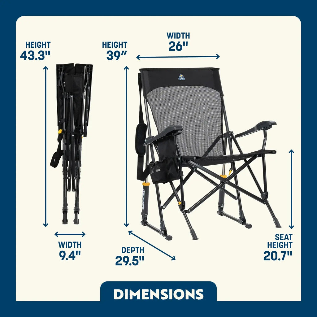 Premium All-Weather BreezeRocker - Outdoor Rocking Chairs with Dynamic Comfort Edge Detail