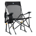 Premium All-Weather BreezeRocker - Outdoor Rocking Chairs with Dynamic Comfort Edge - Black