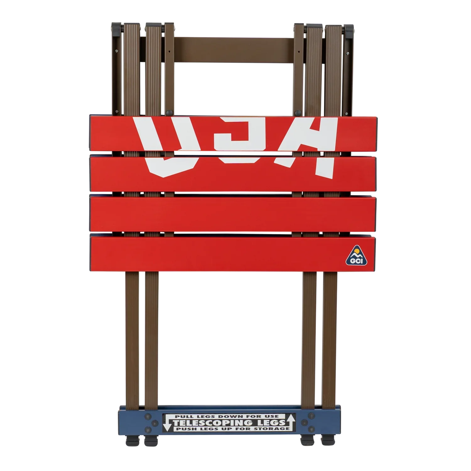 Portable Outdoor Compact Camp Table 20 - USA Anniversary Deluxe - Outdoor Cook Station for Tailgating & BBQ Detail