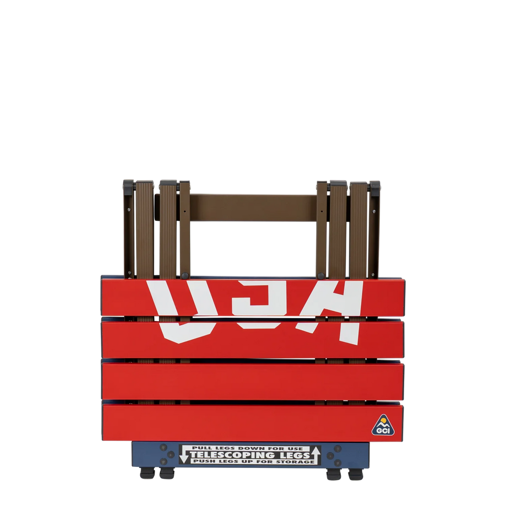 Portable Outdoor Compact Camp Table 20 - USA Anniversary Deluxe - Outdoor Cook Station for Tailgating & BBQ Detail