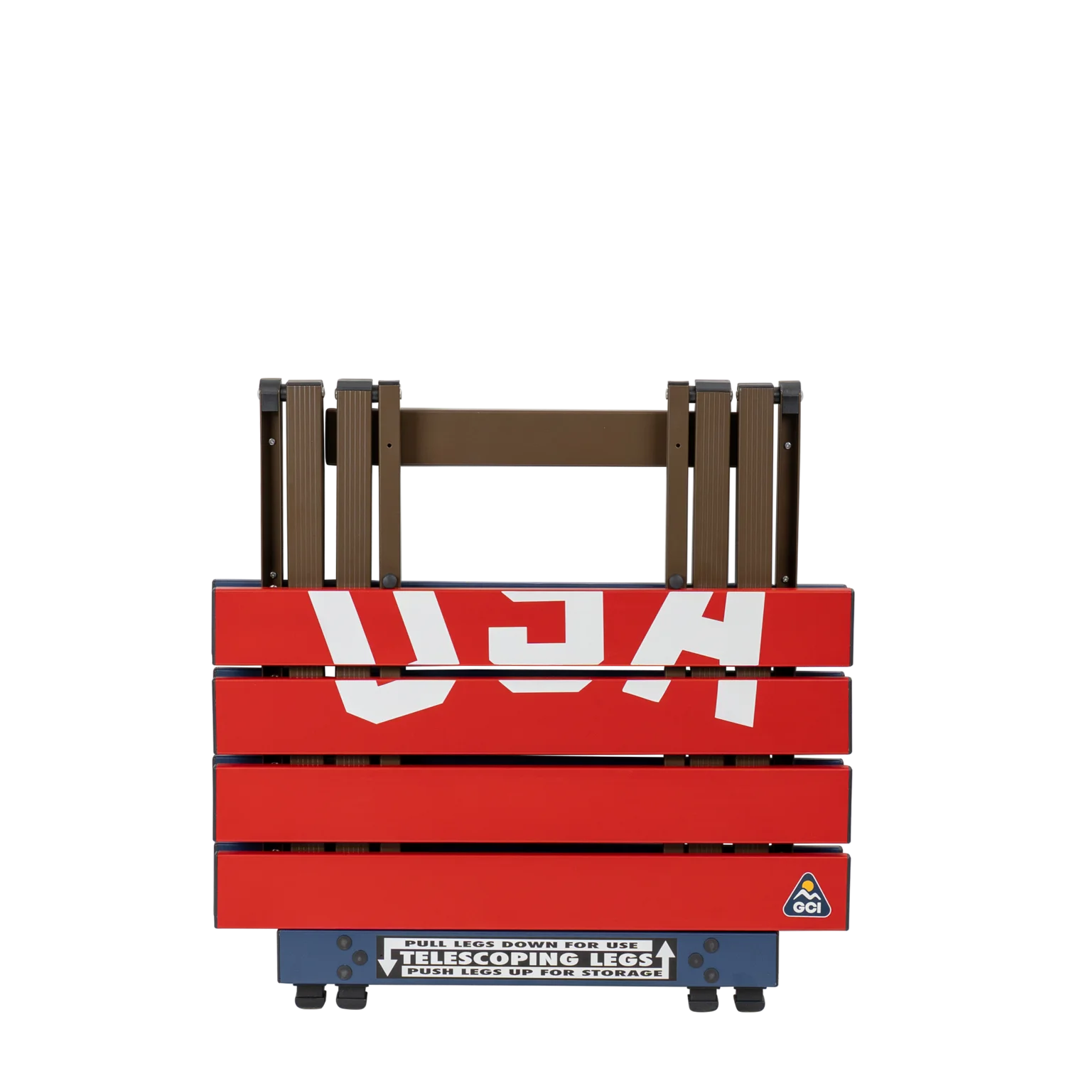 Portable Outdoor Compact Camp Table 20 - USA Anniversary Deluxe - Outdoor Cook Station for Tailgating & BBQ Detail