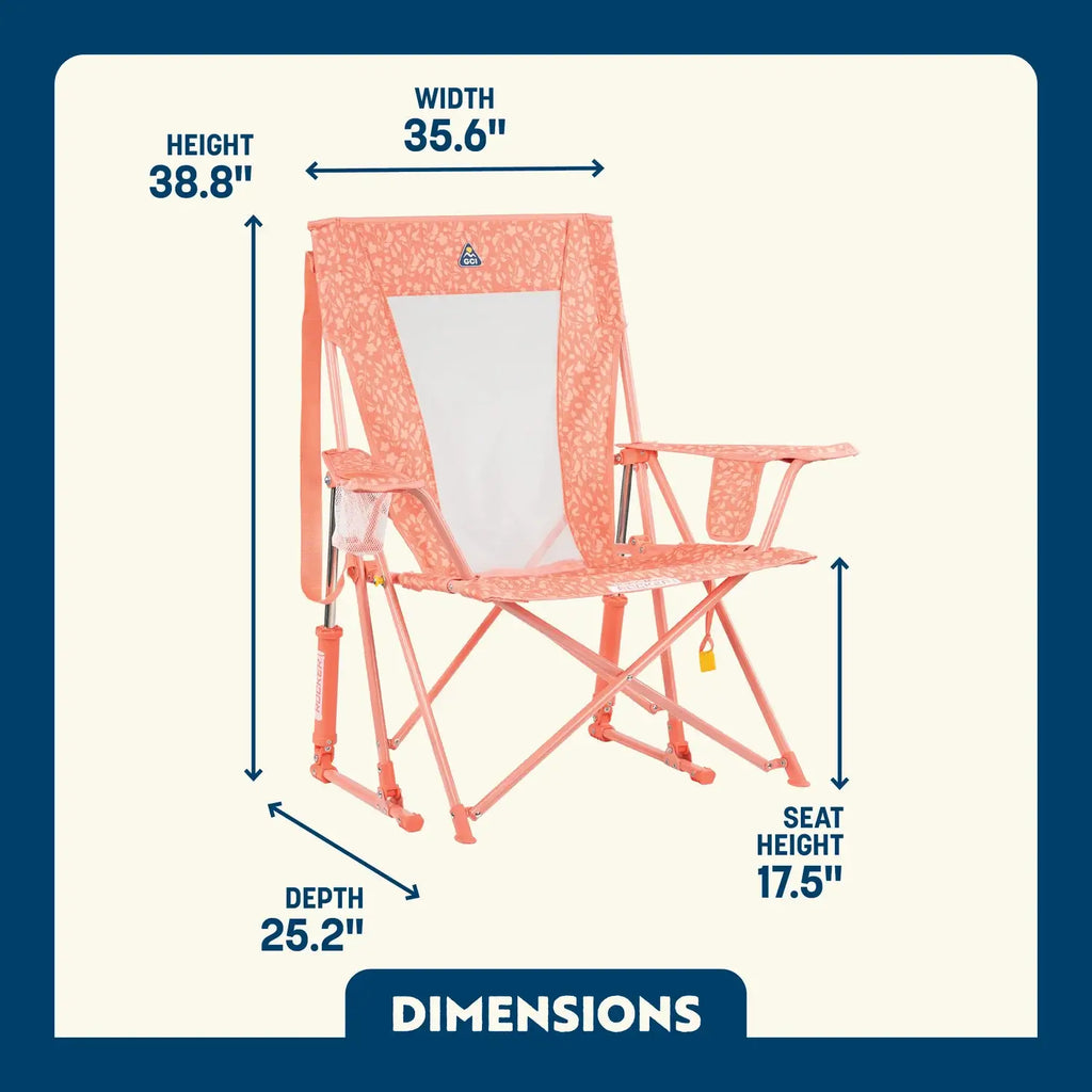 Heavy Duty Comfort Pro Rocker - Outdoor Rocking Chairs with Dynamic Comfort Edge Detail