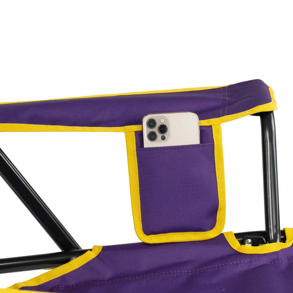 Premium All-Weather Comfort Pro Rocker - LSU Tigers - Folding Rocking Chair - Perfect for Tailgating Detail