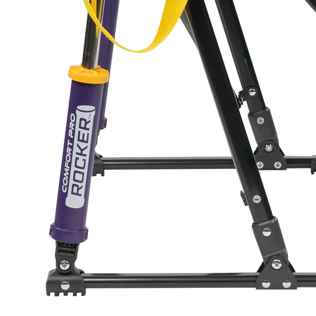 Premium All-Weather Comfort Pro Rocker - LSU Tigers - Folding Rocking Chair - Perfect for Tailgating Detail