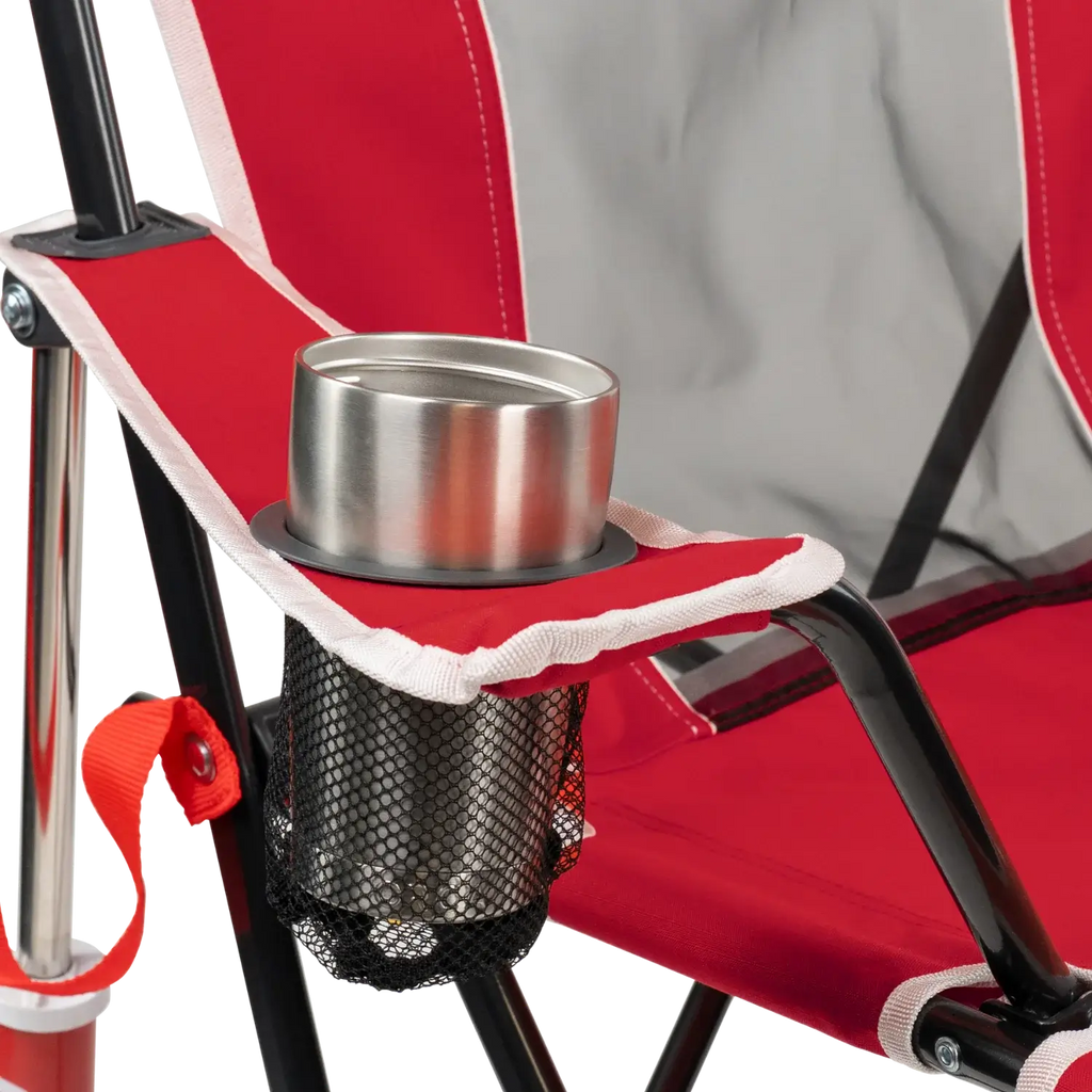 Foldable Comfort Pro Rocker - Nebraska Cornhuskers - Camp Rocker Chair for Fishing & Beach Trips Detail