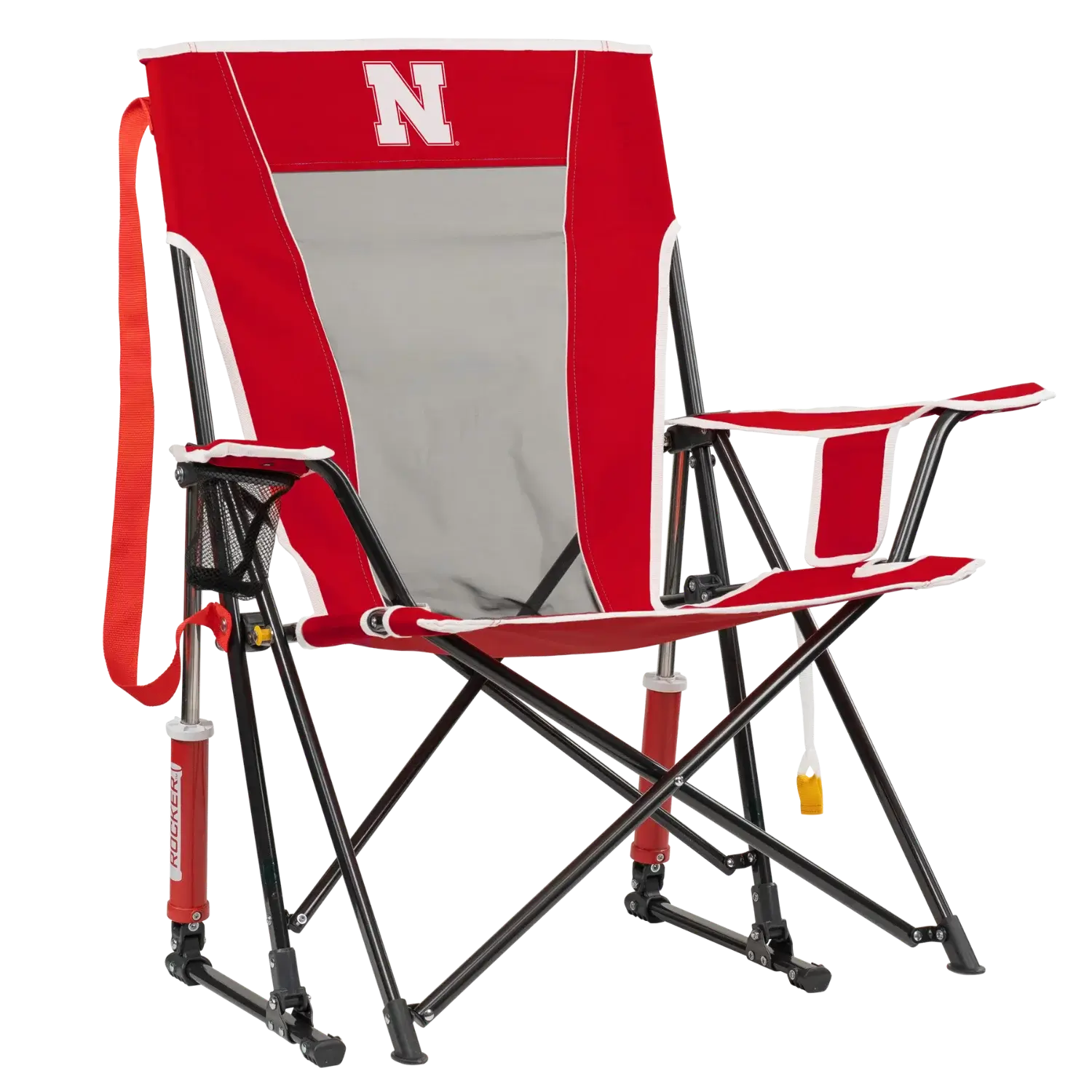 Foldable Comfort Pro Rocker - Nebraska Cornhuskers - Camp Rocker Chair for Fishing & Beach Trips - Default Title