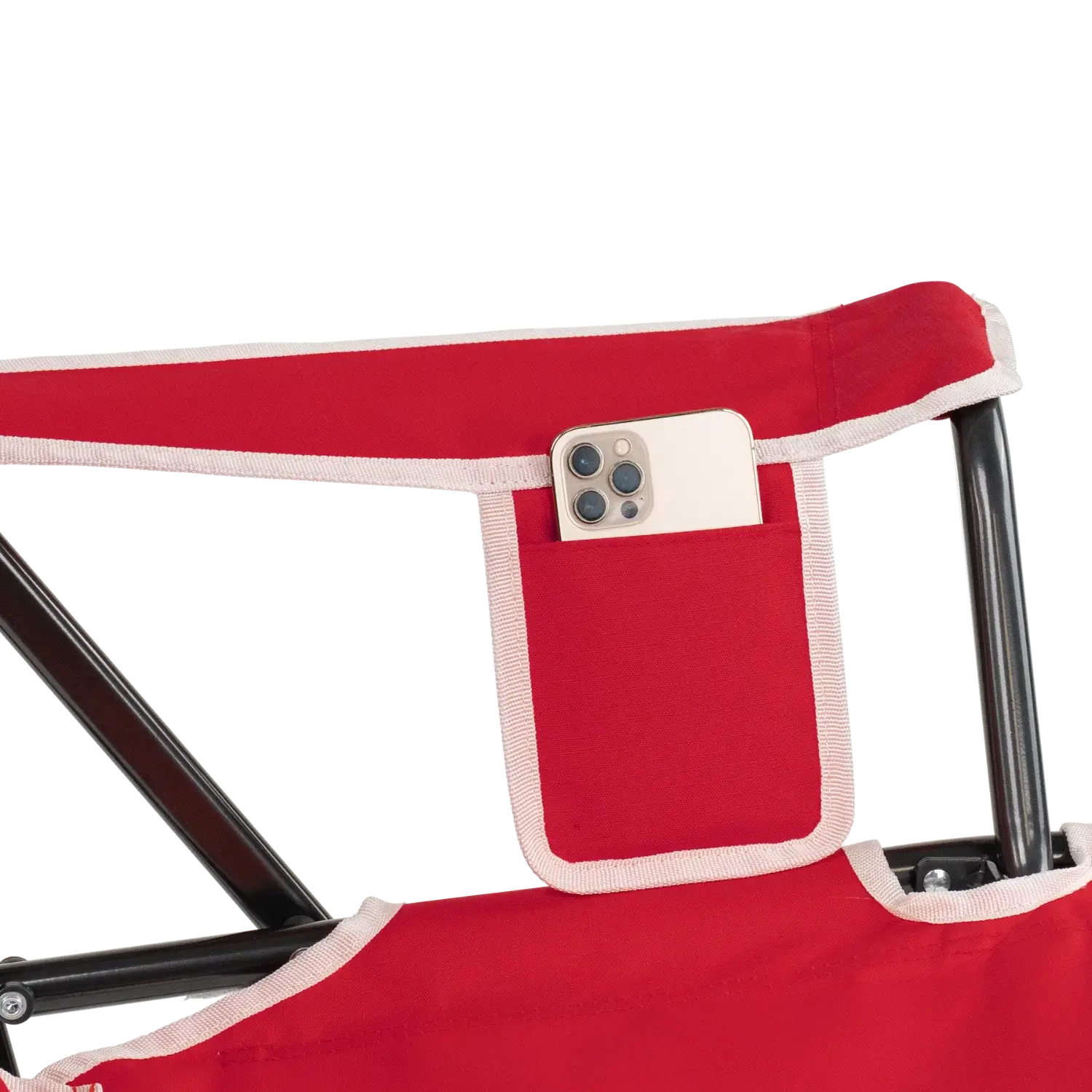 Foldable Comfort Pro Rocker - Nebraska Cornhuskers - Camp Rocker Chair for Fishing & Beach Trips Detail