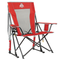 Ultra-Comfortable Comfort Pro Rocker - Ohio State Buckeyes - Folding Rocking Chair - Perfect for Tailgating - Default Title