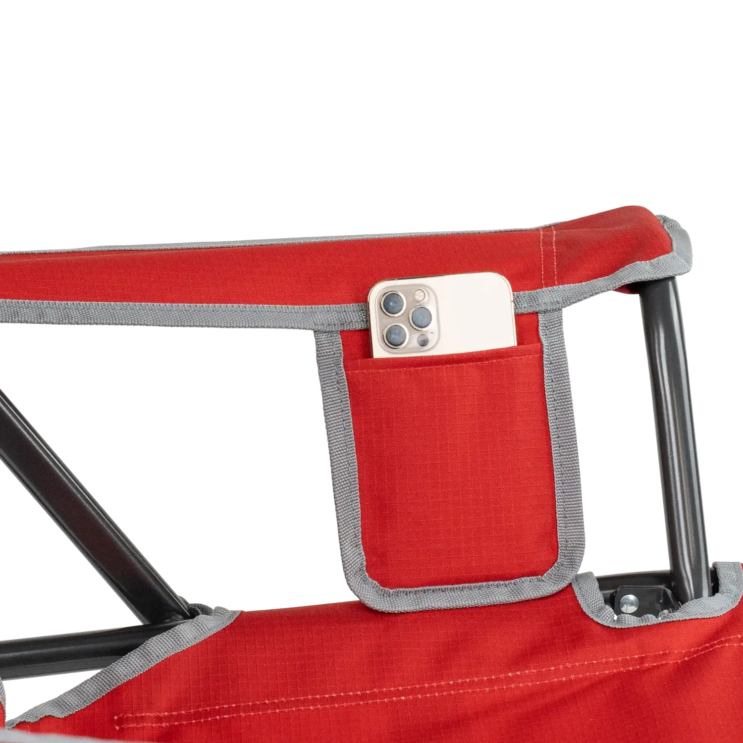 Ultra-Comfortable Comfort Pro Rocker - Ohio State Buckeyes - Folding Rocking Chair - Perfect for Tailgating Detail
