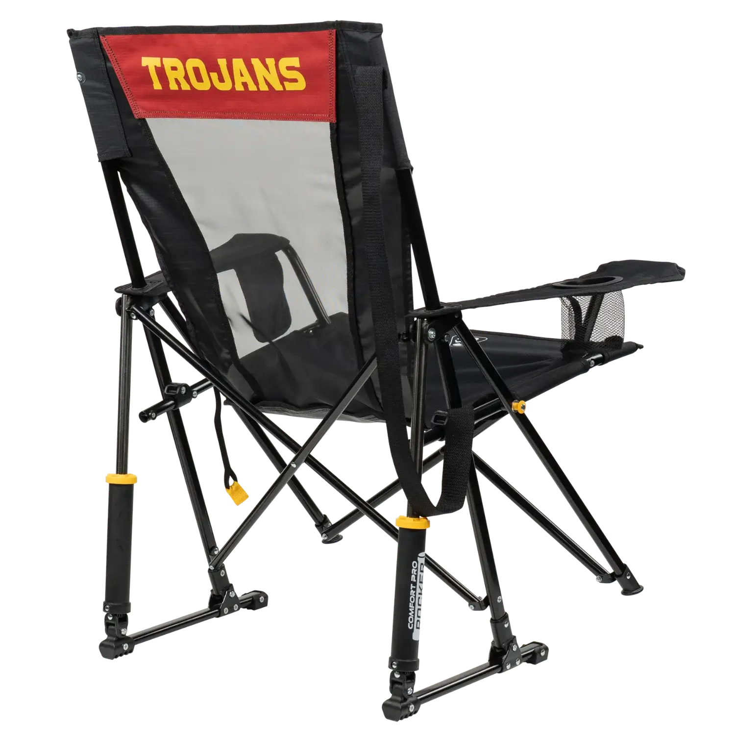 Heavy Duty Comfort Pro Rocker - USC Trojans - Camp Rocker Chair for Fishing & Beach Trips Detail