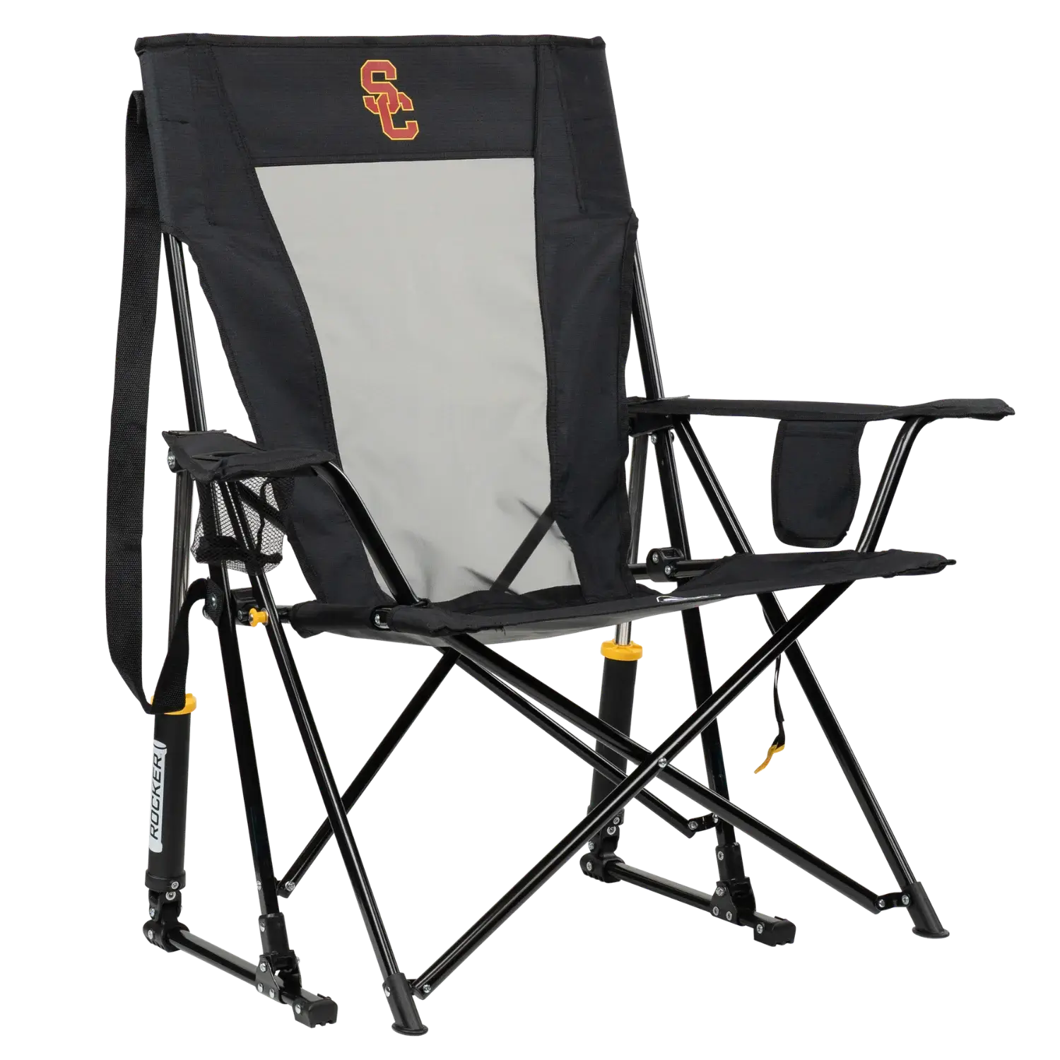 Heavy Duty Comfort Pro Rocker - USC Trojans - Camp Rocker Chair for Fishing & Beach Trips - Default Title