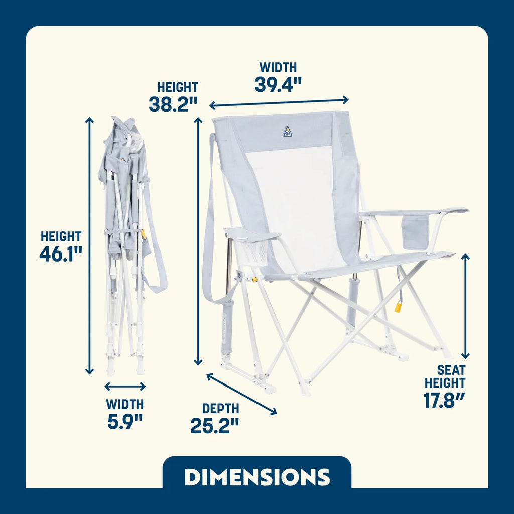 Ergonomic Portable Comfort Pro Rocker XL - Folding Rocking Chair - Perfect for Tailgating Detail