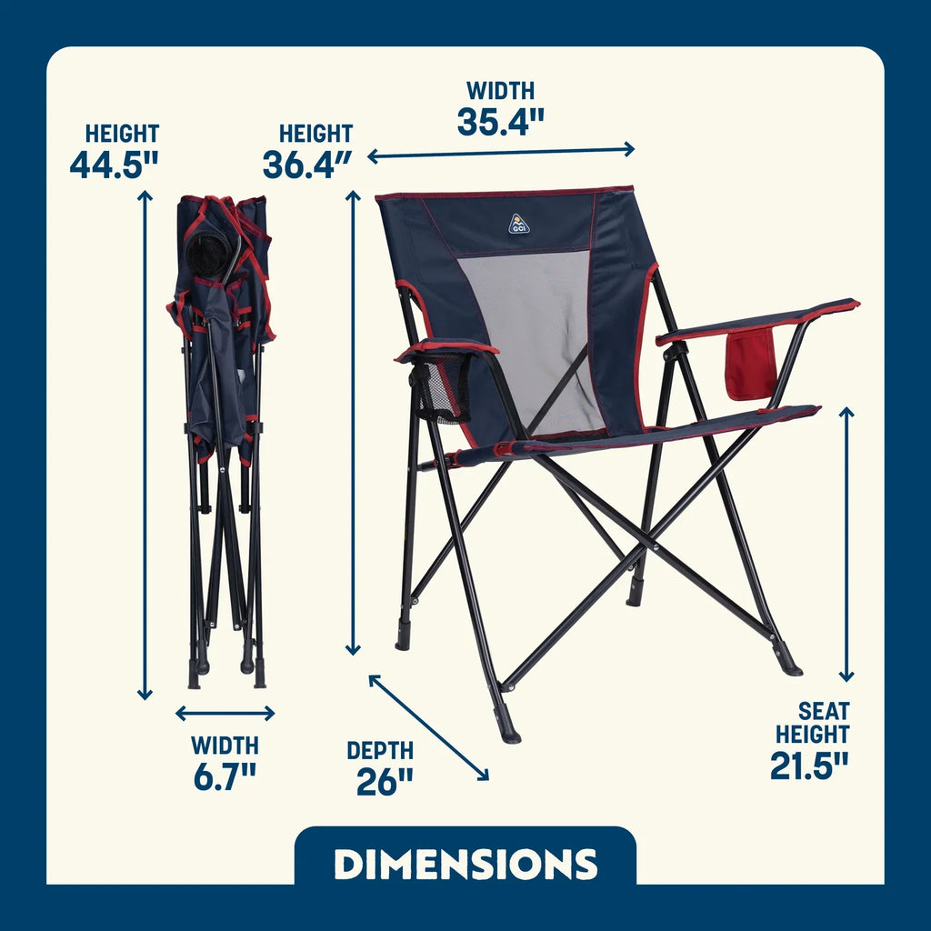 Ergonomic Portable Comfort Quad Chair - Folding Rocking Chair - Perfect for Tailgating Detail