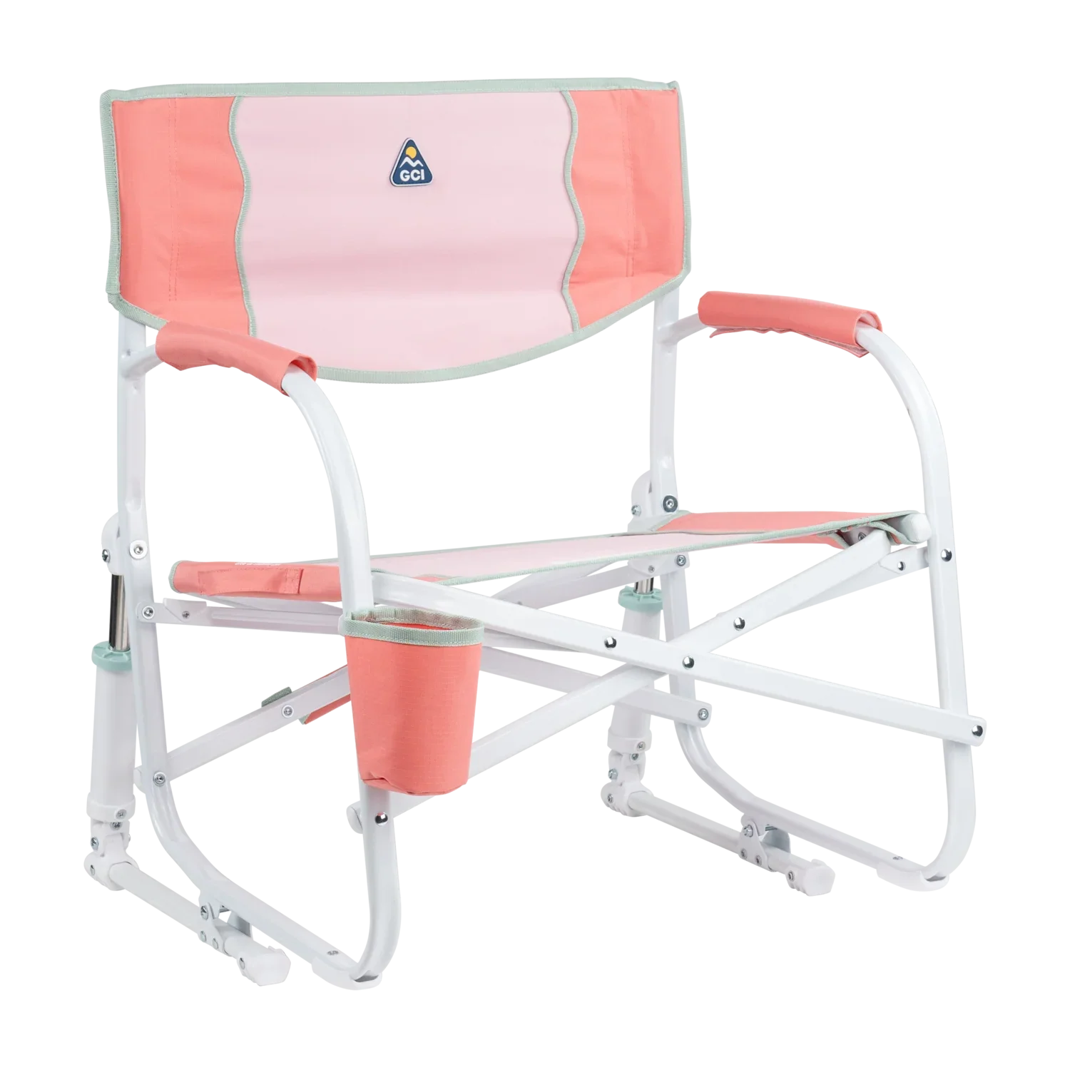 Premium All-Weather Grab & Go Rocker - Rocker Chair for Camping & Lawns - Coral