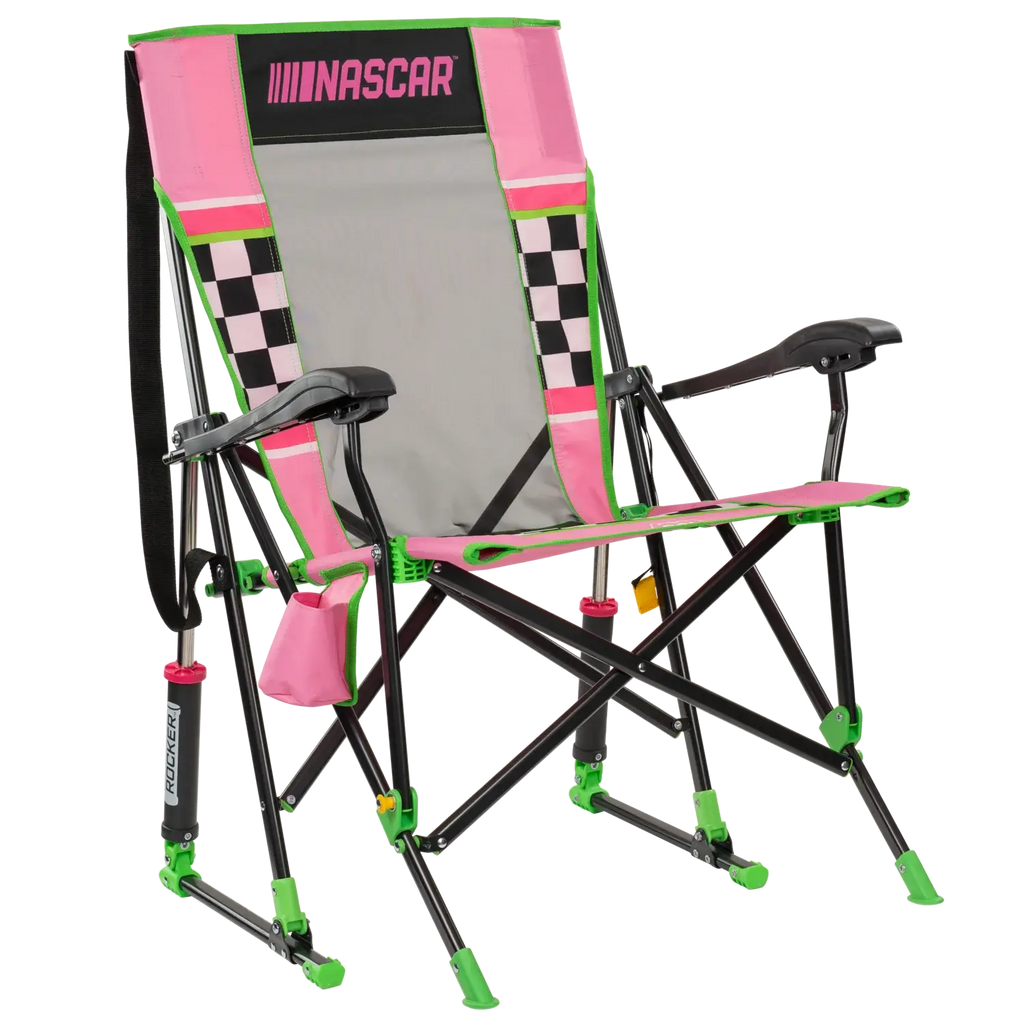 Heavy Duty NASCAR RoadTrip Rocker - Pink - Camp Rocker Chair for Fishing & Beach Trips - Default Title