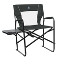 Ultra-Comfortable Slim-Fold Director's Chair XL - Outdoor Rocking Chairs with Dynamic Comfort Edge - Dark Charcoal