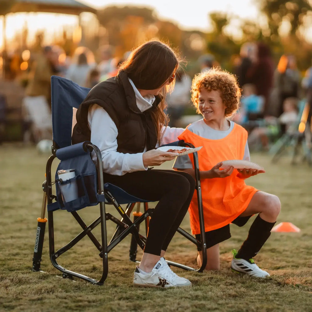 Premium All-Weather Stowaway Rocker - Folding Rocking Chair - Perfect for Tailgating Detail
