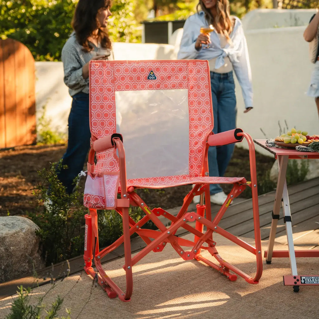 Premium All-Weather Stowaway Rocker - Folding Rocking Chair - Perfect for Tailgating Detail