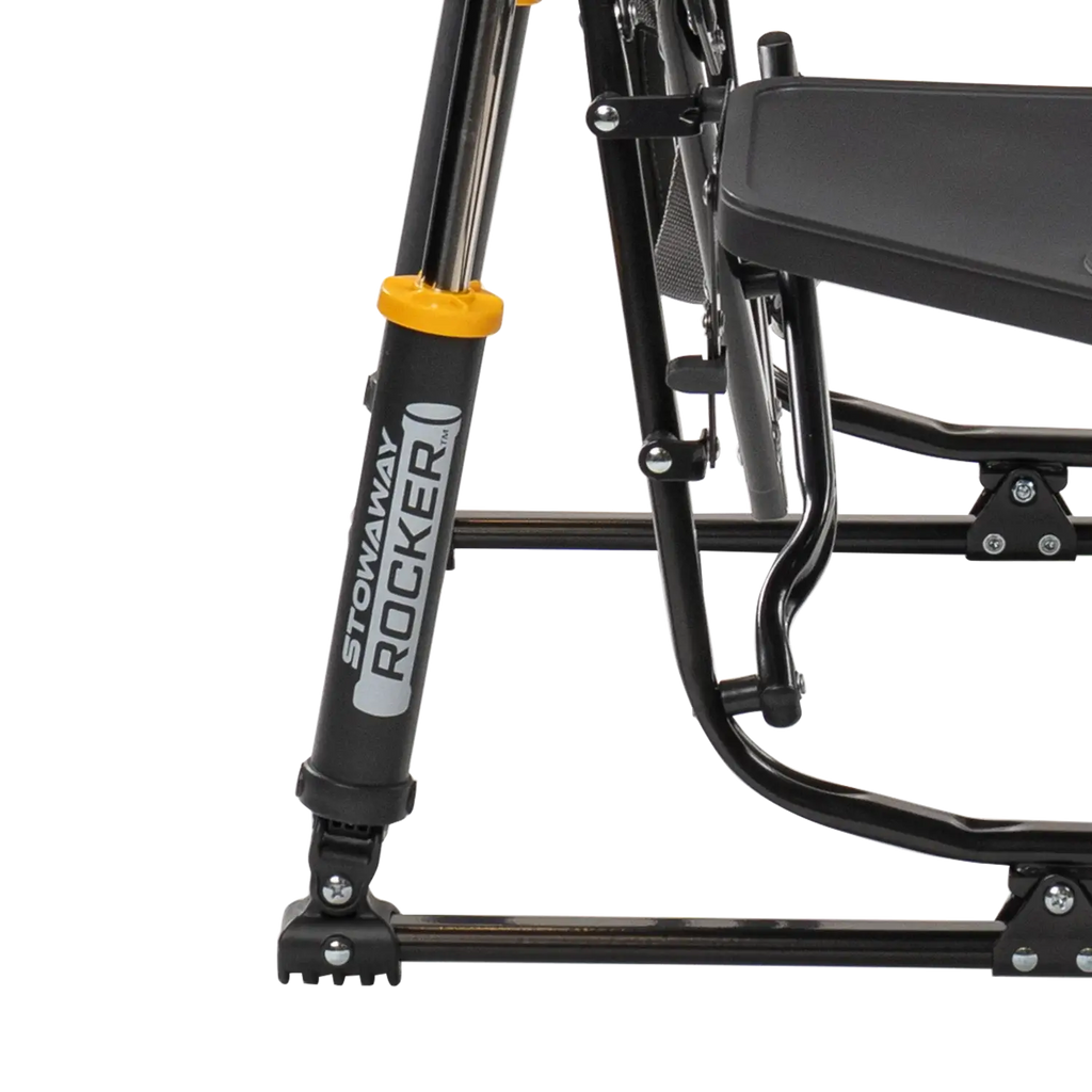 Ultra-Comfortable Stowaway Rocker with Side Table - Camp Rocker Chair for Fishing & Beach Trips Detail
