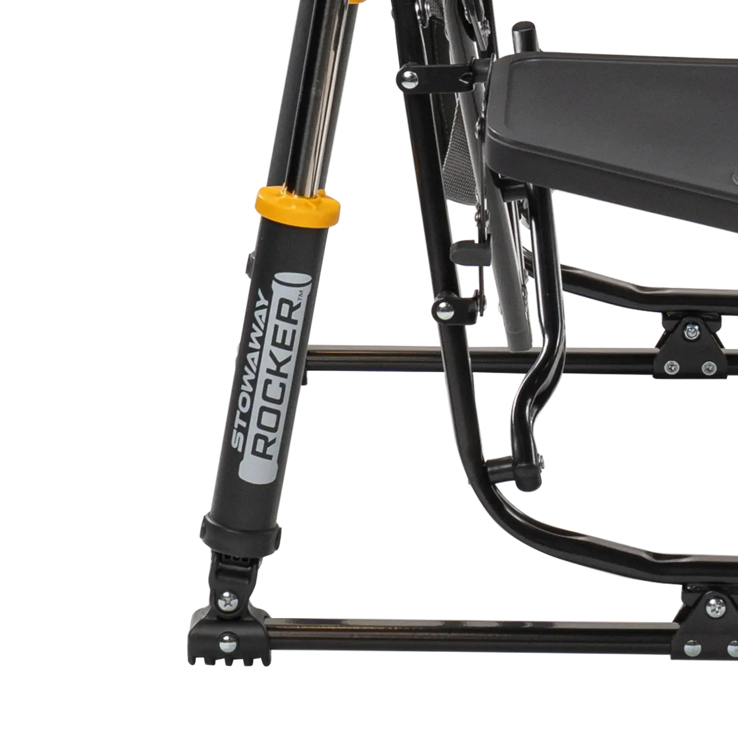 Ultra-Comfortable Stowaway Rocker with Side Table - Camp Rocker Chair for Fishing & Beach Trips Detail