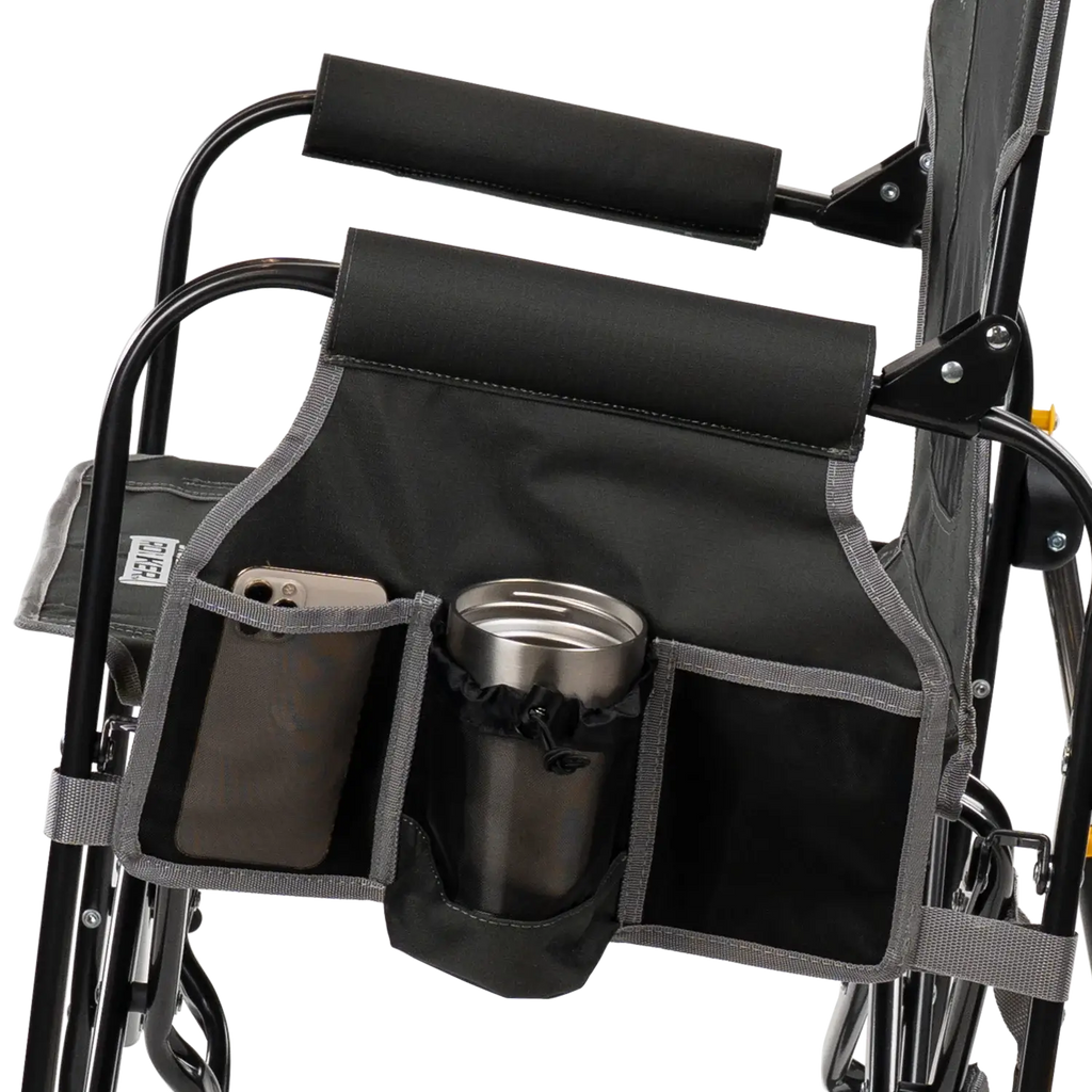 Ultra-Comfortable Stowaway Rocker with Side Table - Camp Rocker Chair for Fishing & Beach Trips Detail